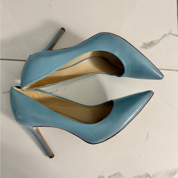 Sam Edelman Hazel Aspen Sky Leather Pointed Toe Pump Women's size 9.5 - Picture 5 of 9